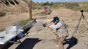 Testing gun from over 24" (Killing Vincent Forensic Tests, Day 2)