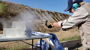 Testing gun from over 12" (Killing Vincent Forensic Tests, Day 2)