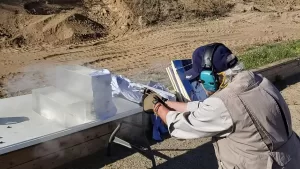 Testing gun from over 18" (Killing Vincent Forensic Tests, Day 2)
